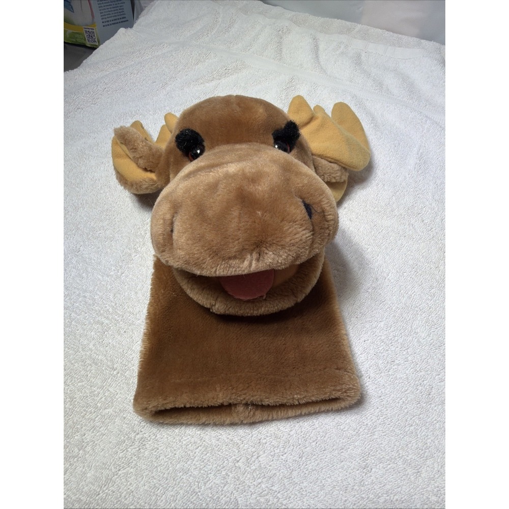 R. Dakin Plush Brown Moose Hand Puppet Golf Head Cover Vintage 1980